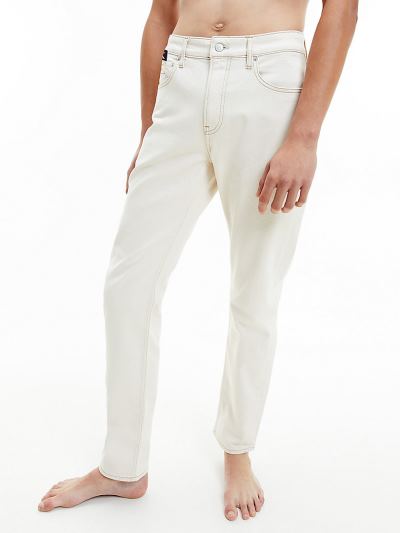 Calvin Klein Ruhák HU288484 | Calvin Klein Organic Cotton Slim Tapered Férfi Farmernadrág Világos Ké